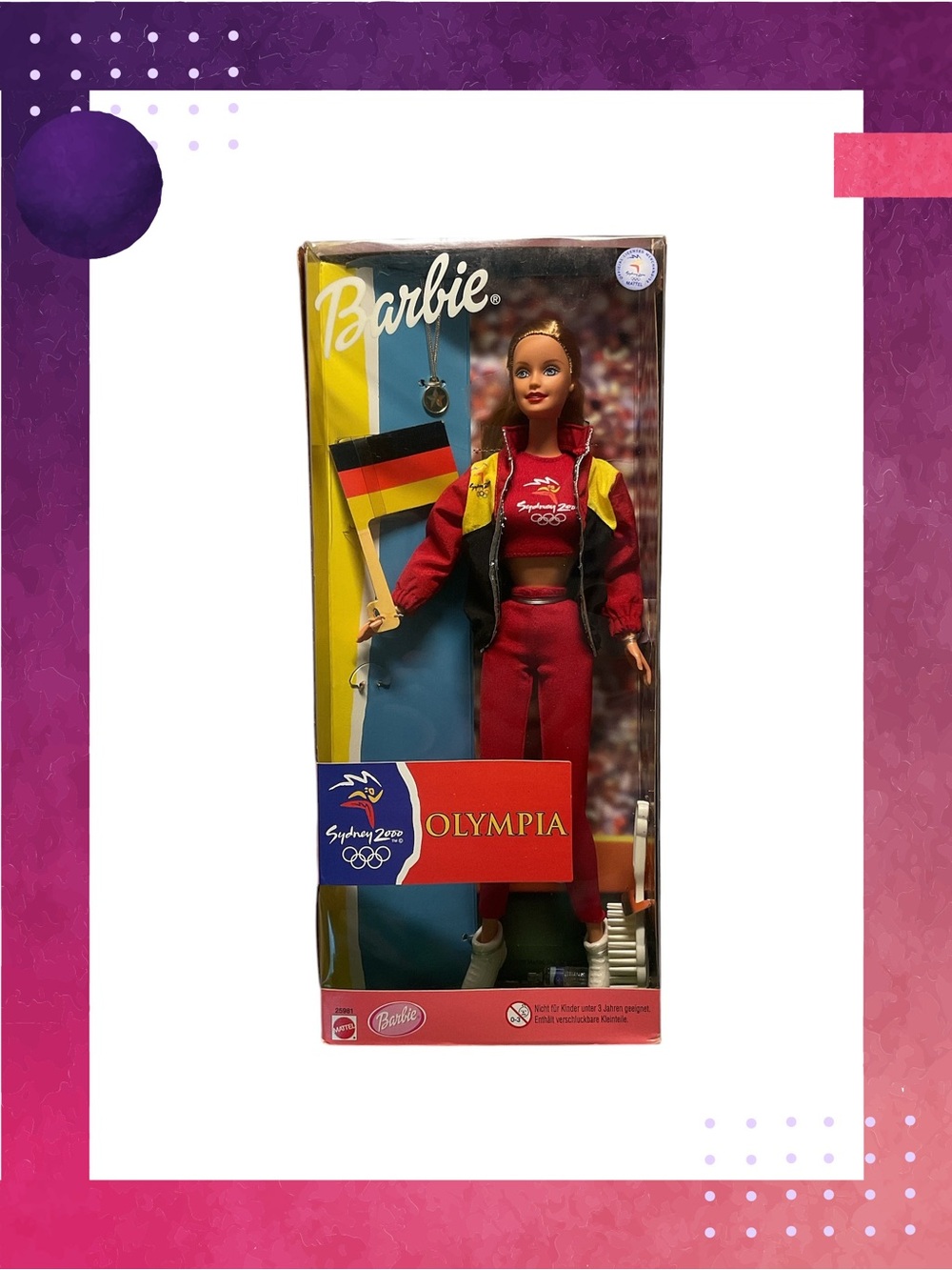 Vintage Barbie Olympia Germany Sydney 2000 New in Box, Never Opened NIB